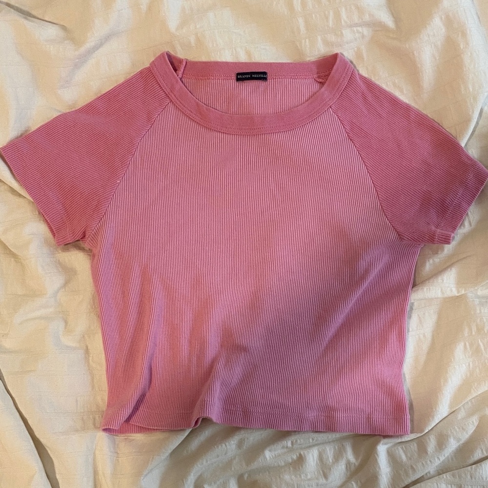 Pink Brandy Melville Baby Tee